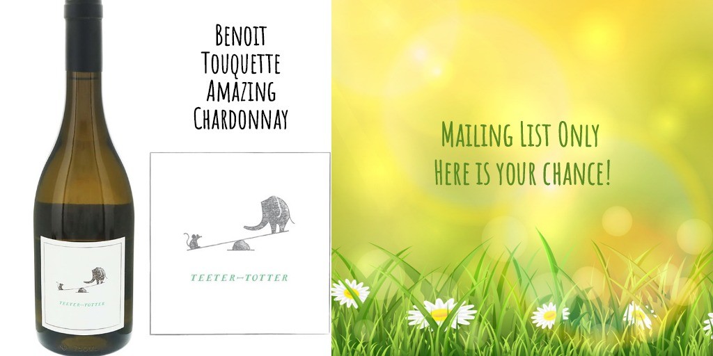 TeeterTotter Chardonnay 2016 Wine Buy of the Day